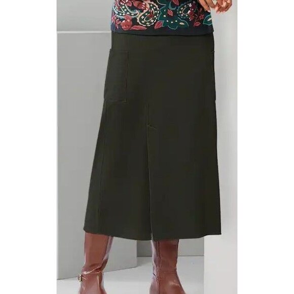 Monroe & Main Cargo Pocket Skirt Black 1X - Picture 1 of 1